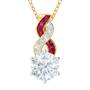 Birthstone Swirl Pendant 5940 014 3 1