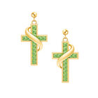Birthstone Cross Earrings 5657 0021 h august