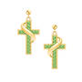 Birthstone Cross Earrings 5657 0021 h august