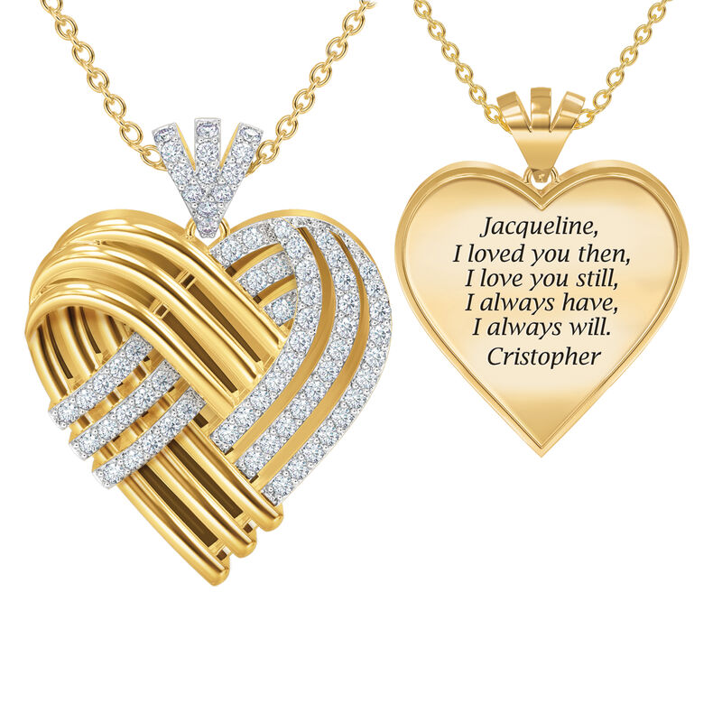 Woven Together Personalized Heart Pendant 10134 0016 a main