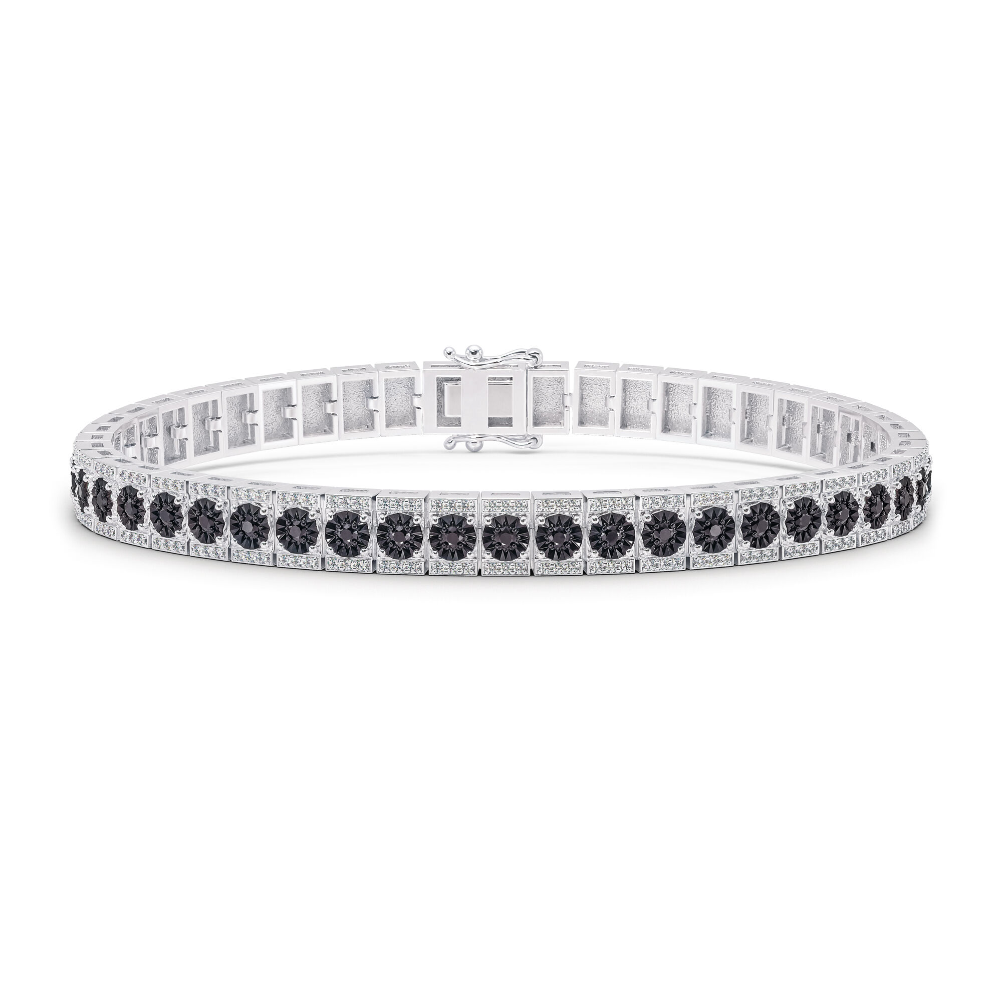 Black Diamond Tennis Bracelet