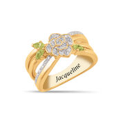 Personalized Diamond Rose Ring 11528 0018 a main
