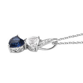 Sapphire Hearts Pendant 11142 1582 b side