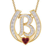 Diamond Initial Horseshoe Pendant 11352 0019 b initial