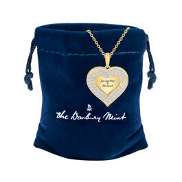 Personalized Diamond Heart Pendant 10574 0013 g gift pouch