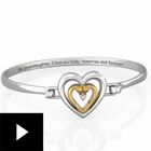 Granddaughter, I Love You Today, Tomorrow, Forever Diamond Bracelet, , video-thumb