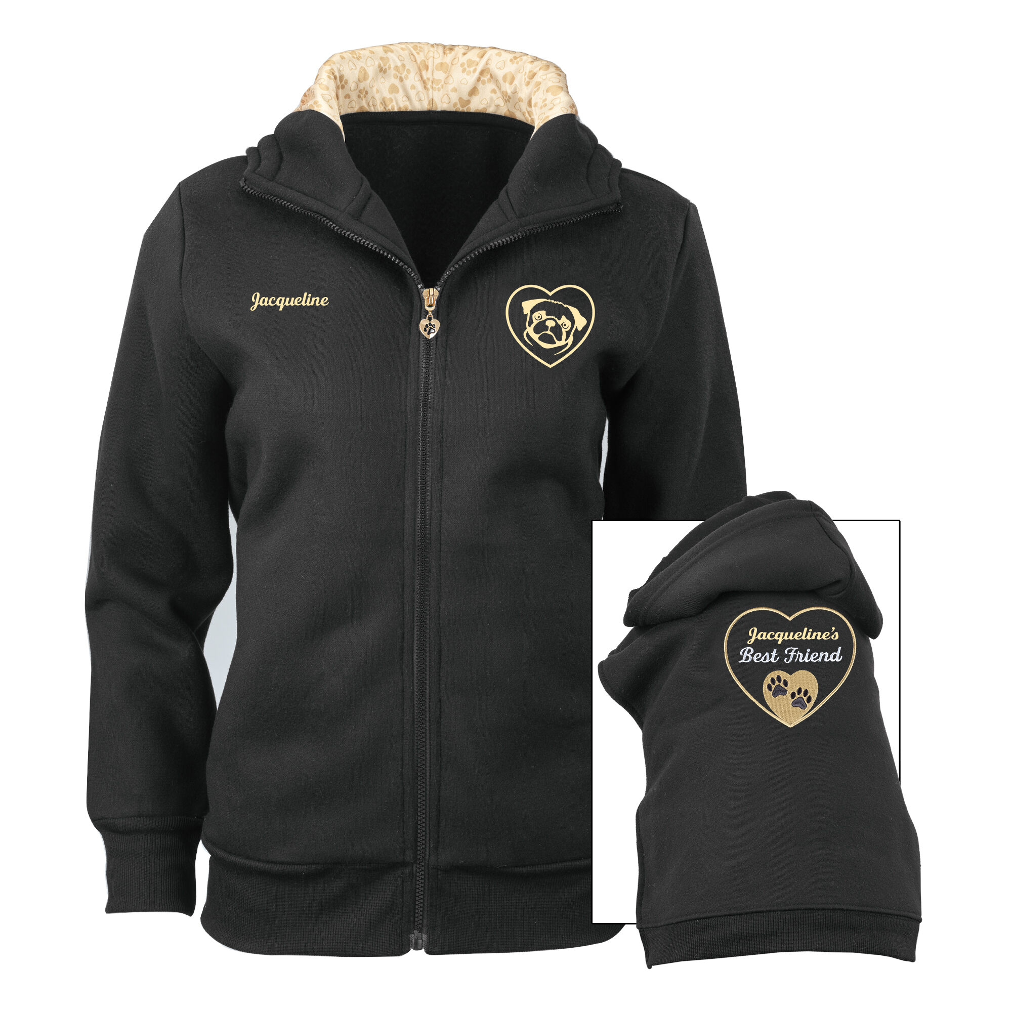 Me My Best Friend Personalized Hoodies