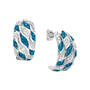 Personalized Blue Ocean Waves Ring FREE Matching Earrings 12161 0034 c earring