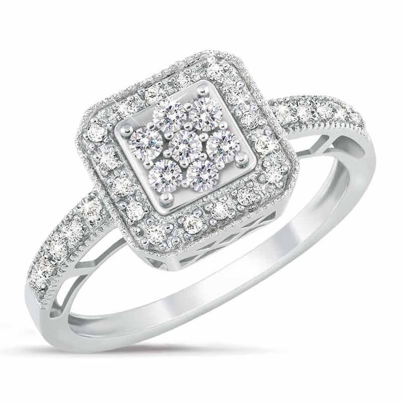 Square Flair Diamond Commitment Ring 9821 001 6 1