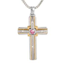 Birthstone Salvation Mens Pendant 6007 001 8 6