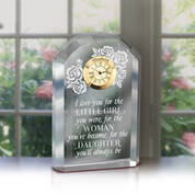 For The Daughter Youll Always Be Personalized Crystal Desk Clock 10697 0031 m room