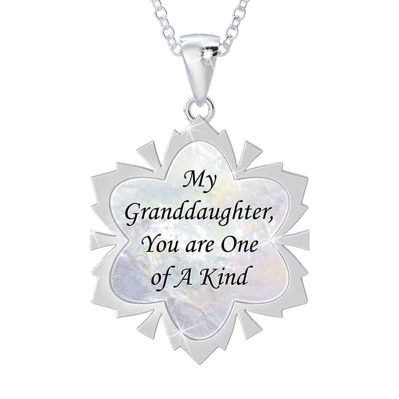 Granddaughter Diamond Snowflake Pendant 1069 001 4 2