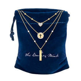 Love in Jesus Language Diamond Pearl Necklace 10226 0015 g gift pouch
