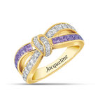 Personalized Birthstone Twist Ring 10468 0012 f june
