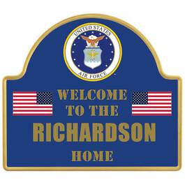The Personalized US Military Welcome Sign 6099 001 7 1
