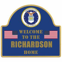 The Personalized US Military Welcome Sign 6099 001 7 1