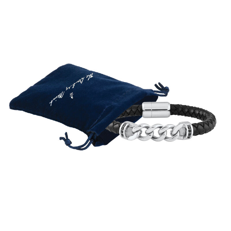 Then Now Always My Son Journey Leather Bracelet 6934 0016 g gift pouch