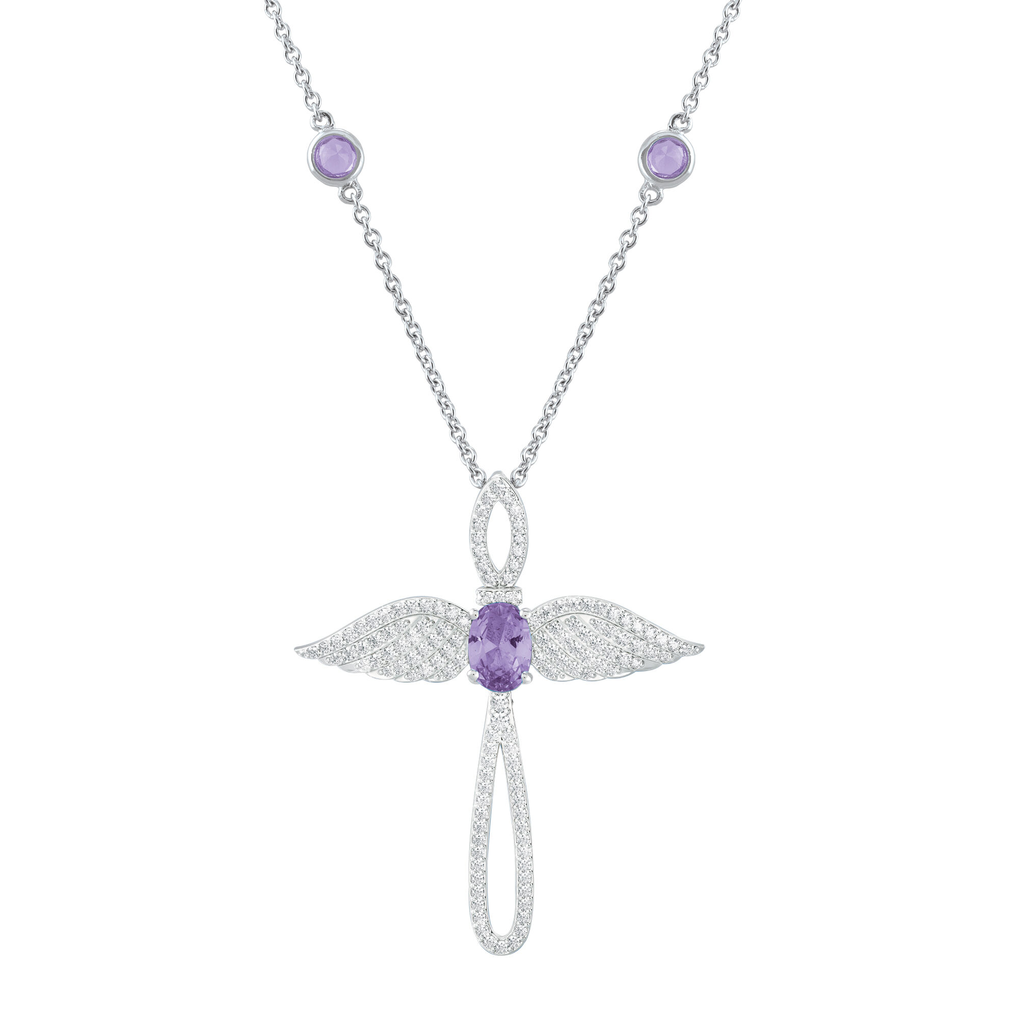 Touched by an Angel Birthstone Necklace 6842 0017 f june