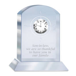 Son in Law Crystal Desk Clock 10223 0018 a main