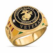 US Marine Corps Veteran Ring 1861 003 0 1