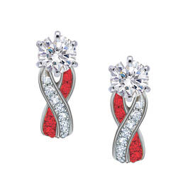 Birthstone Swirl Earrings 10115 0027 g july