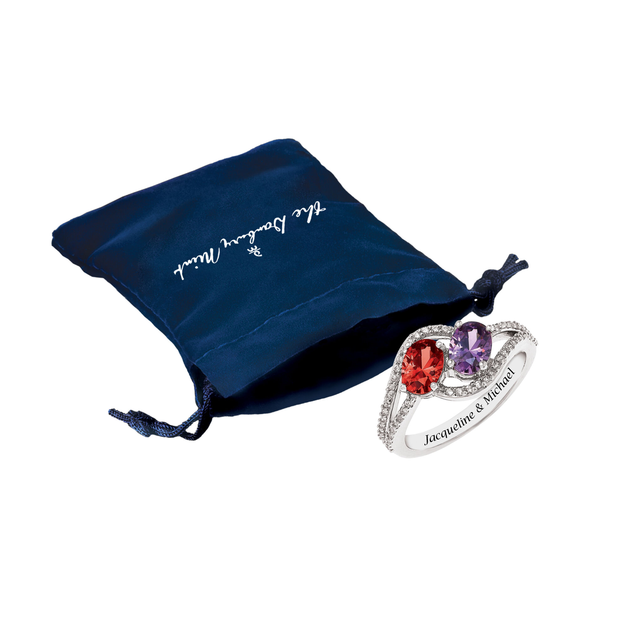 Forever Birthstone Swirl Ring