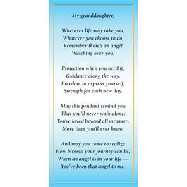 My Angel Granddaughter Diamond Pendant 6848 0011 b poem