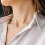 DIG1ST CONTEMPORARY PEARL CHAIN NECKLACE 11730 0038 m model