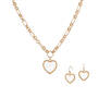 Golden Beauty Heart Necklace&Earrings 11973 0026 a main