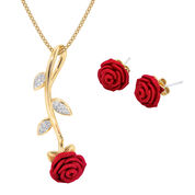 Everlasting Rose Necklace With Earrings 11339 0017 a main