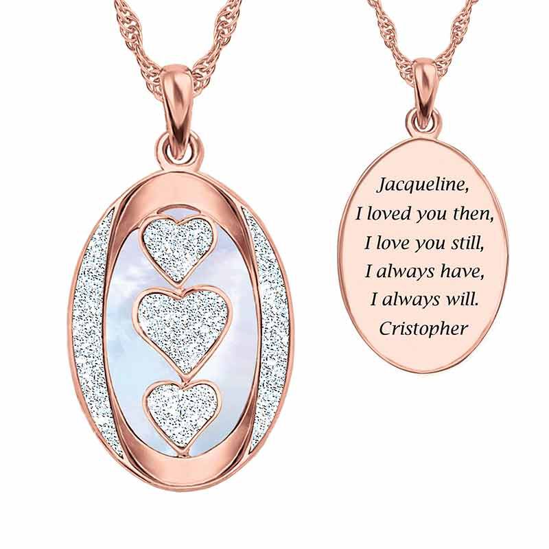 I Love You Personalized Diamond Pendant