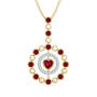 Love Embrace Birthstone Diamond Necklace 6928 0014 g july