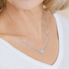 Our Love and Faith Diamond Necklace 10009 0018 m model