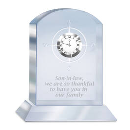 Son in Law Crystal Desk Clock 10223 0026 a main