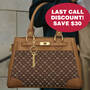 Personalized Initial Handbag 1040 0190 n model