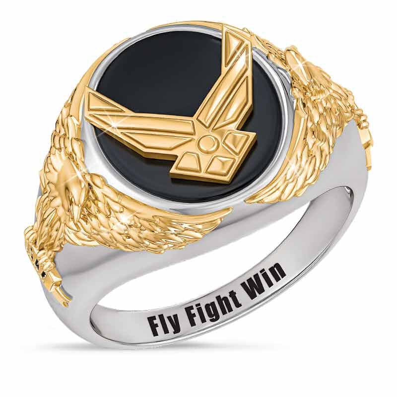 Personalized Air Force Eagle Ring 1835 002 5 1