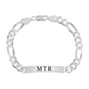 The Personalized Silver Figaro Bracelet 11784 0017 b angle