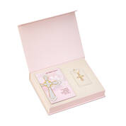 Cross Pendant Bible Quote Book Set 11714 0012 g giftbox