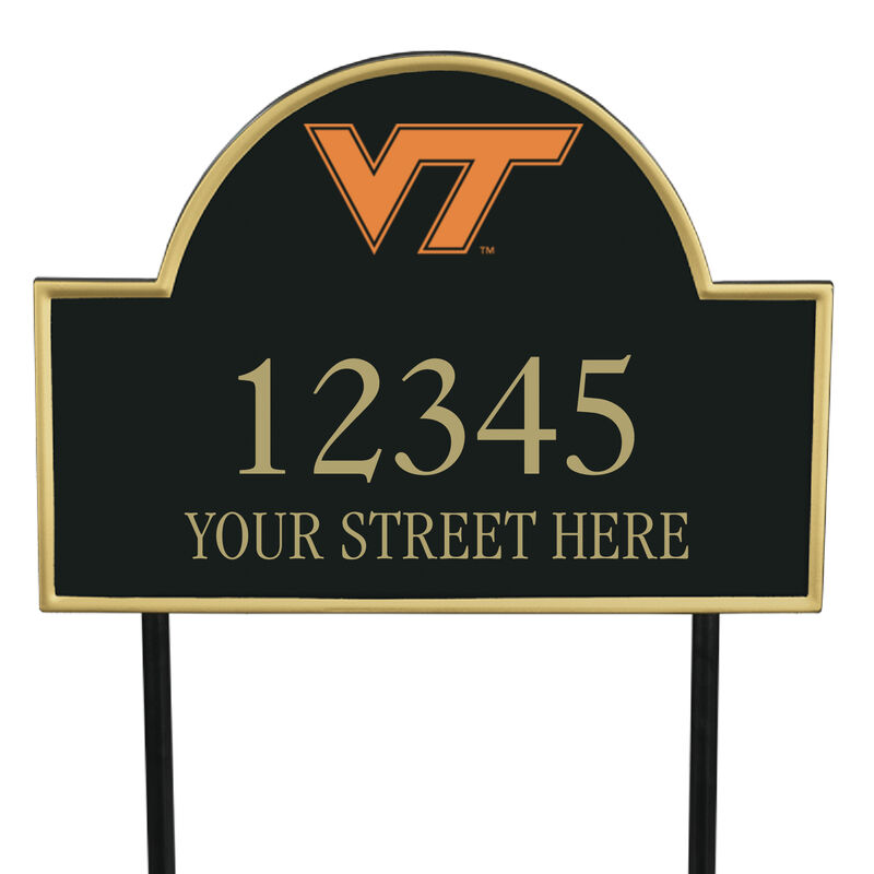 The College Personalized Address Plaque 5716 0384 b Virginia Tech