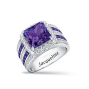 Personalized Twelve Carat Birthstone Ring 11389 0016 b february