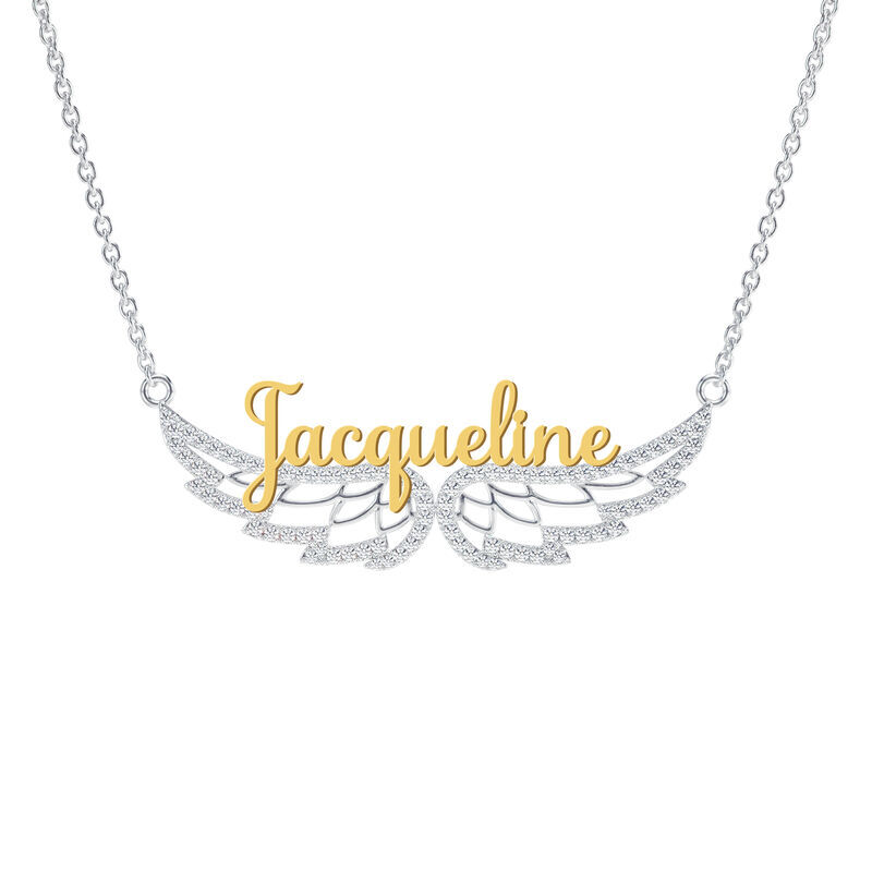 Personalized On Angel Wings Necklace 6820 001 3 1