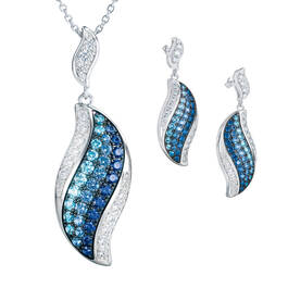 Blue Wave Pendant and Earring Set 6580 0013 a mainrev