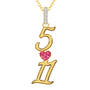 Diamond Birthday Pendant, Diamond Birthday Pendant 12167 0012 g july