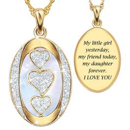 My Daughter My Little Girl Yesterday Diamond Pendant 1162 006 9 1
