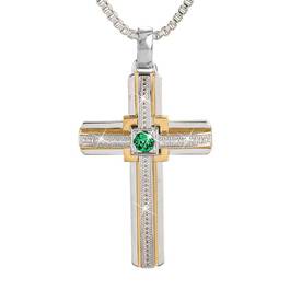 Birthstone Salvation Mens Pendant 6007 001 8 5