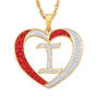 For My Granddaughter Diamond Initial Heart Pendant 10121 0011 a i initial