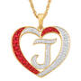 Personalized Diamond Initial Heart Pendant with FREE Poem Card 2300 0060 j initial