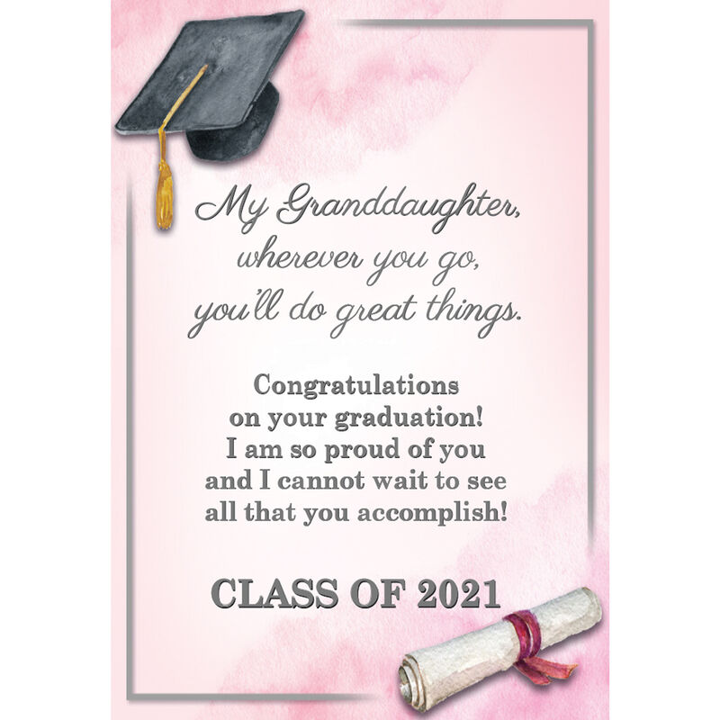 Granddaughter Graduation Pendant 6305 0017 p poem