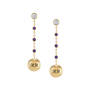 Birthstone Drop Earrings, Birthstone Drop Earrings 12040 0015 b february