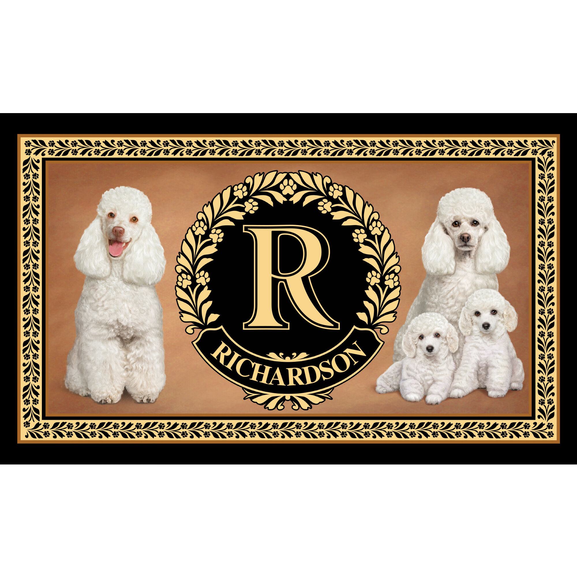 The Dog Accent Rug 6859 0033 a Poodle White